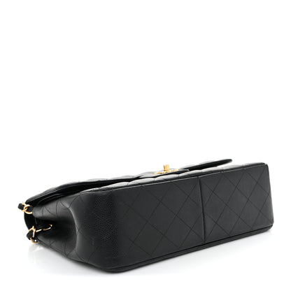 Chanel Caviar Quilted Jumbo Double Flap Black 4 of 14