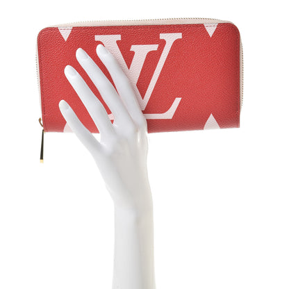 Louis Vuitton Monogram Giant Zippy Wallet Rouge Rose 2 of 7