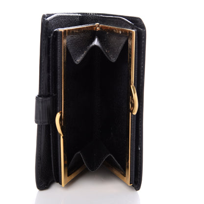 Louis Vuitton Epi French Purse Wallet Black 6 of 10