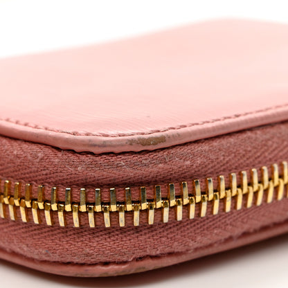 Prada Vitello Move Zip Coin Purse Petalo 8 of 8