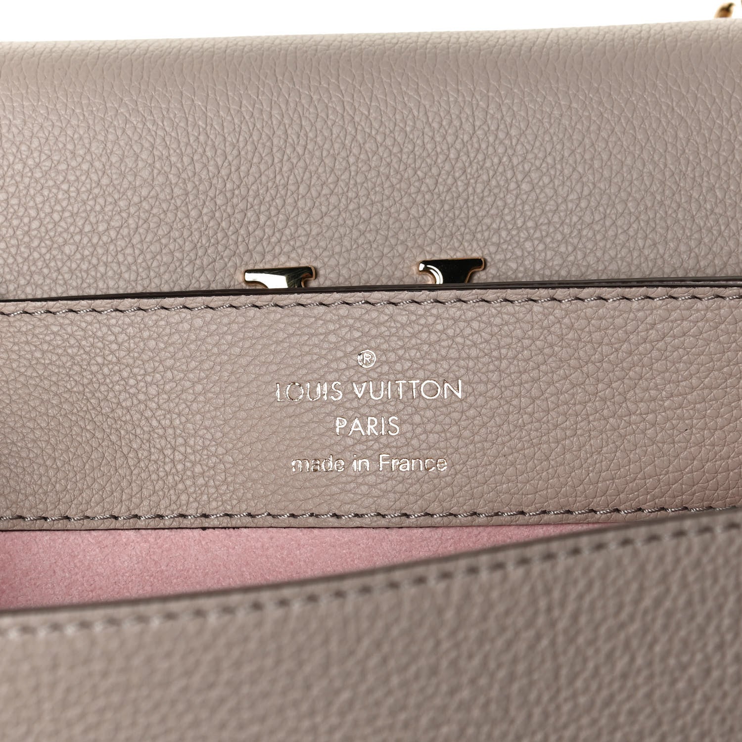 Louis Vuitton Soft Calfskin Lockme Ever MM Greige 6 of 11