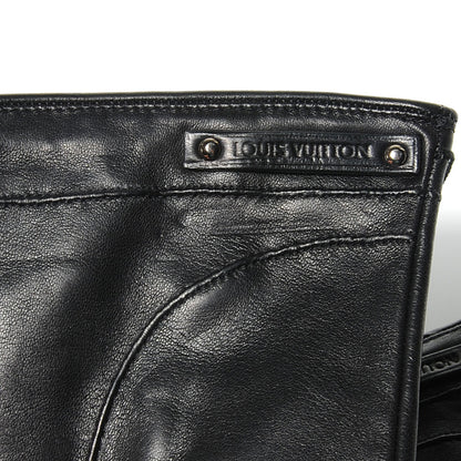 Louis Vuitton Lambskin Lady Gloves Black Size 7 3 of 4