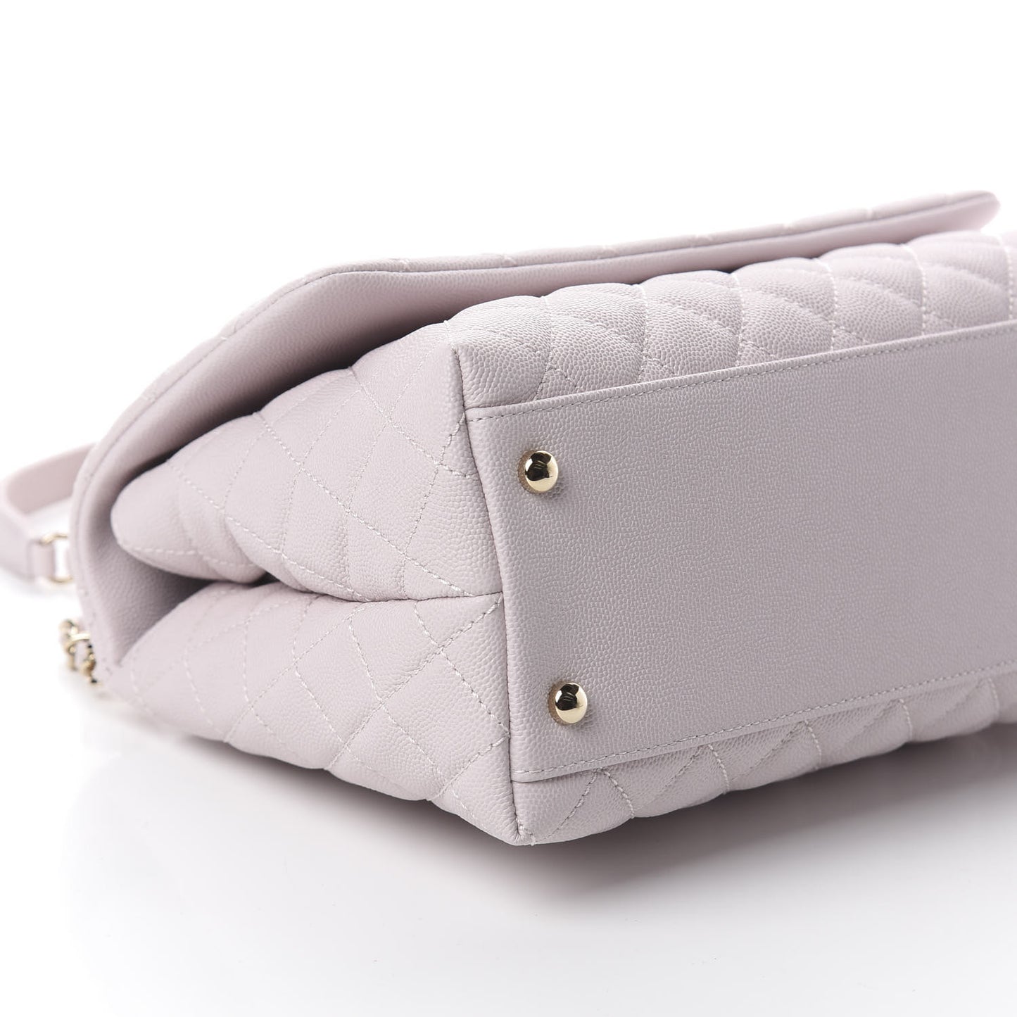 Caviar Quilted Small Coco Handle Flap Lilas Lilac