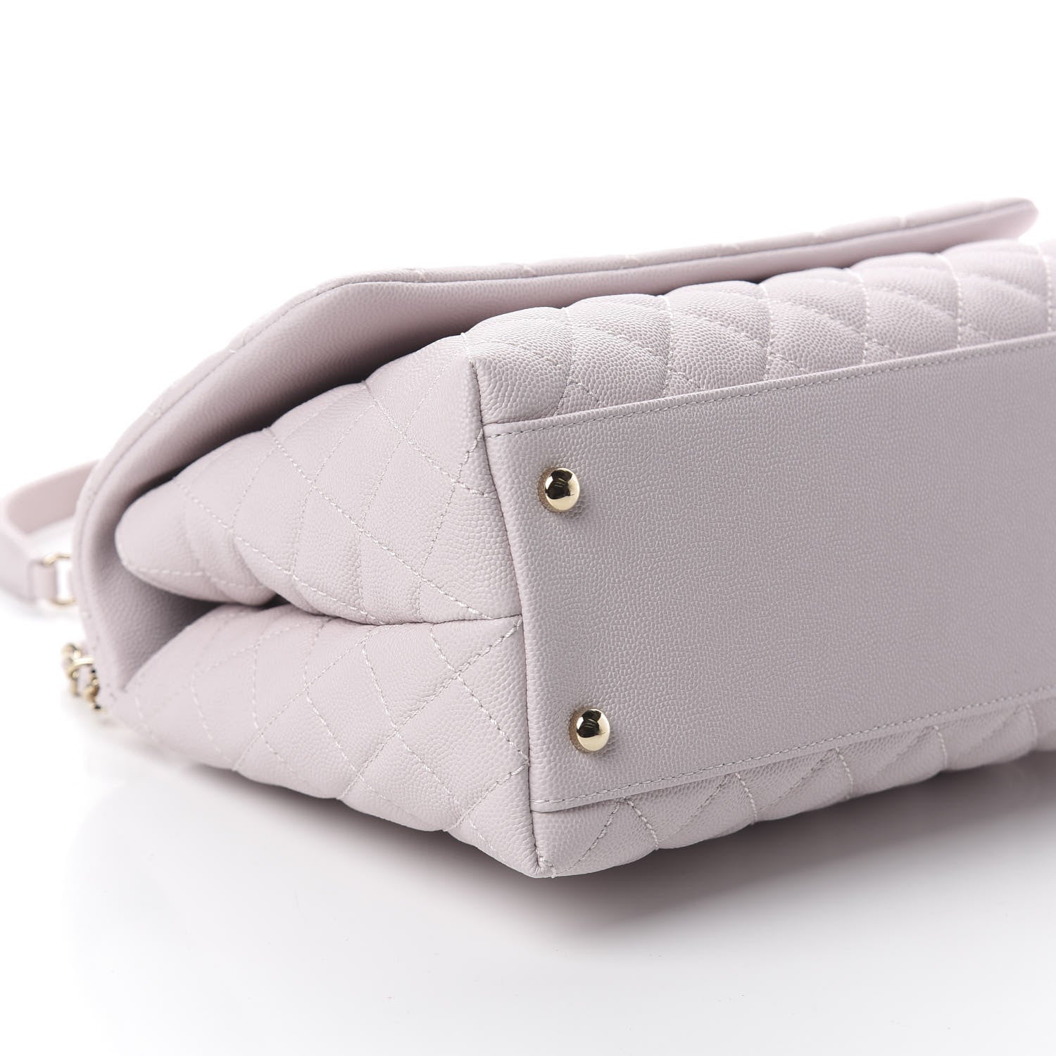 Chanel Caviar Quilted Small Coco Handle Flap Lilas Lilac 8 of 9