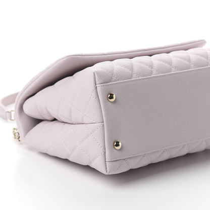 Chanel Caviar Quilted Small Coco Handle Flap Lilas Lilac 8 of 9