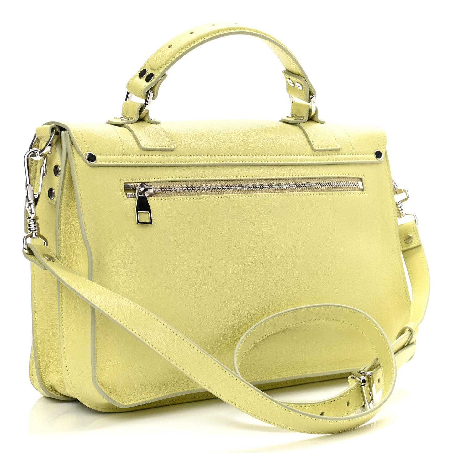 Lambskin Medium PS1 Satchel Pale Green
