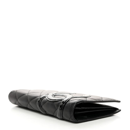 Chanel Calfskin Quilted Cambon Yen Wallet Black 4 of 9