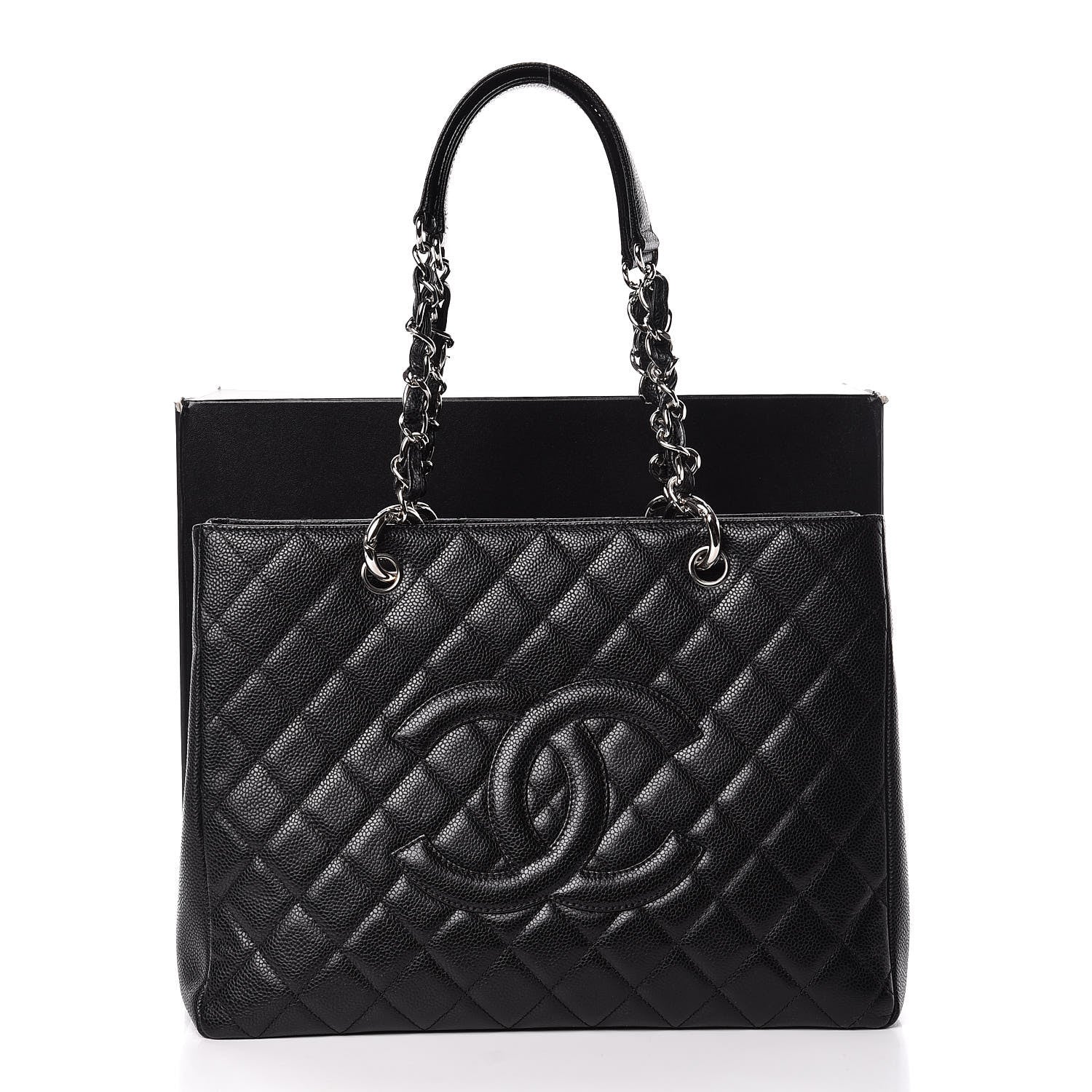 Chanel Caviar Quilted Grand Shopping Tote GST Black 11 of 11