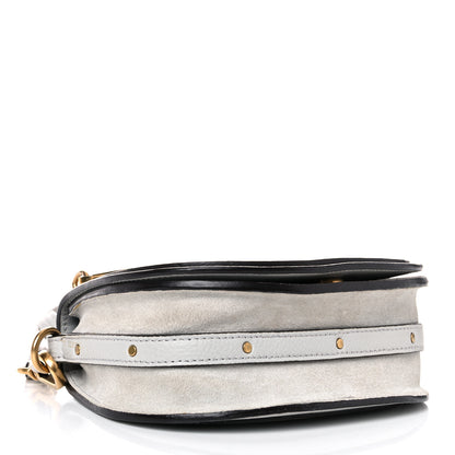 Chloe Calfskin Suede Small Nile Bracelet Bag Airy Grey 4 of 20