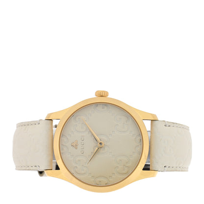 Gucci Stainless Steel Calfskin 38mm G-Timeless Quartz Watch White 2 of 4