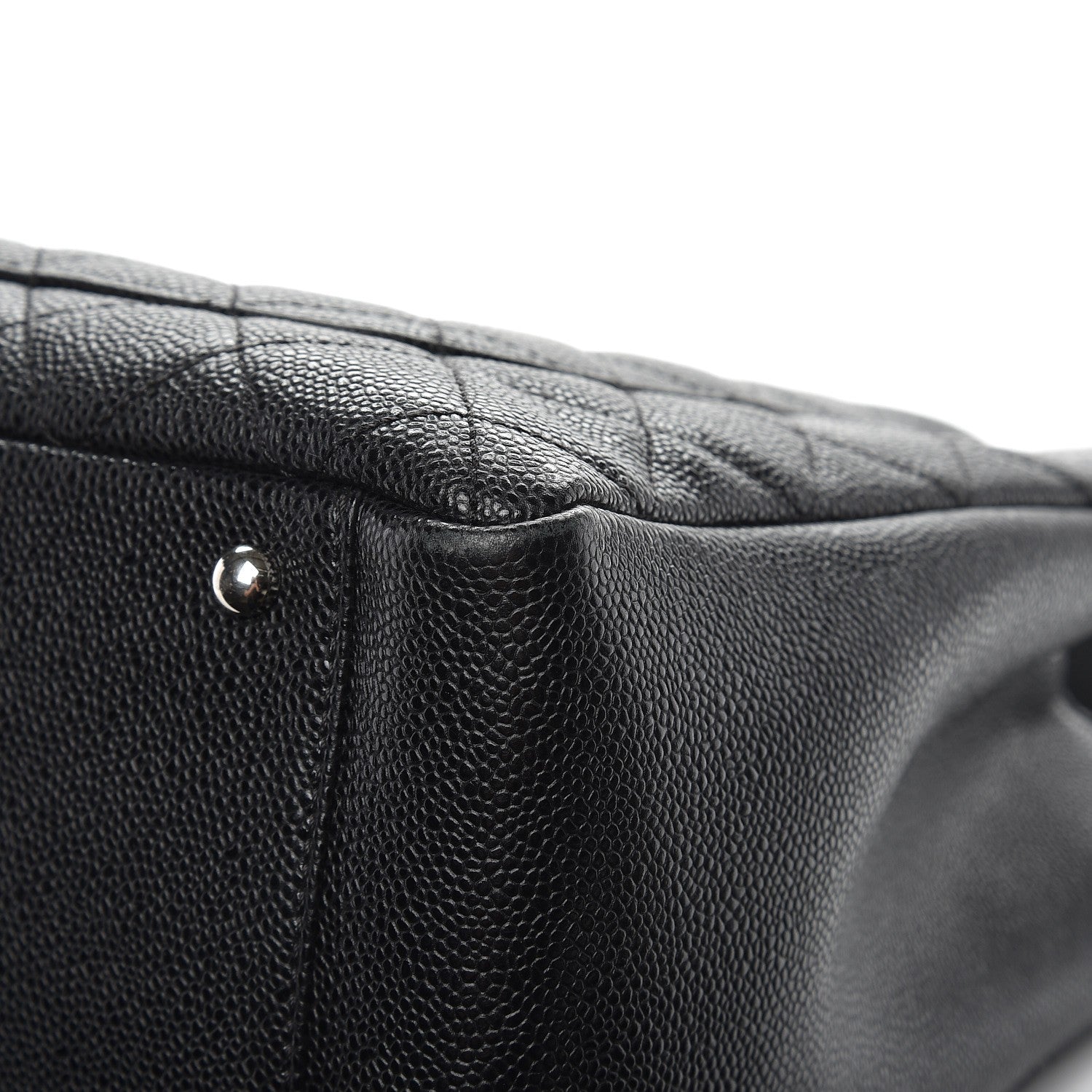Chanel Caviar Quilted XL Grand Shopping Tote GST Black 14 of 15