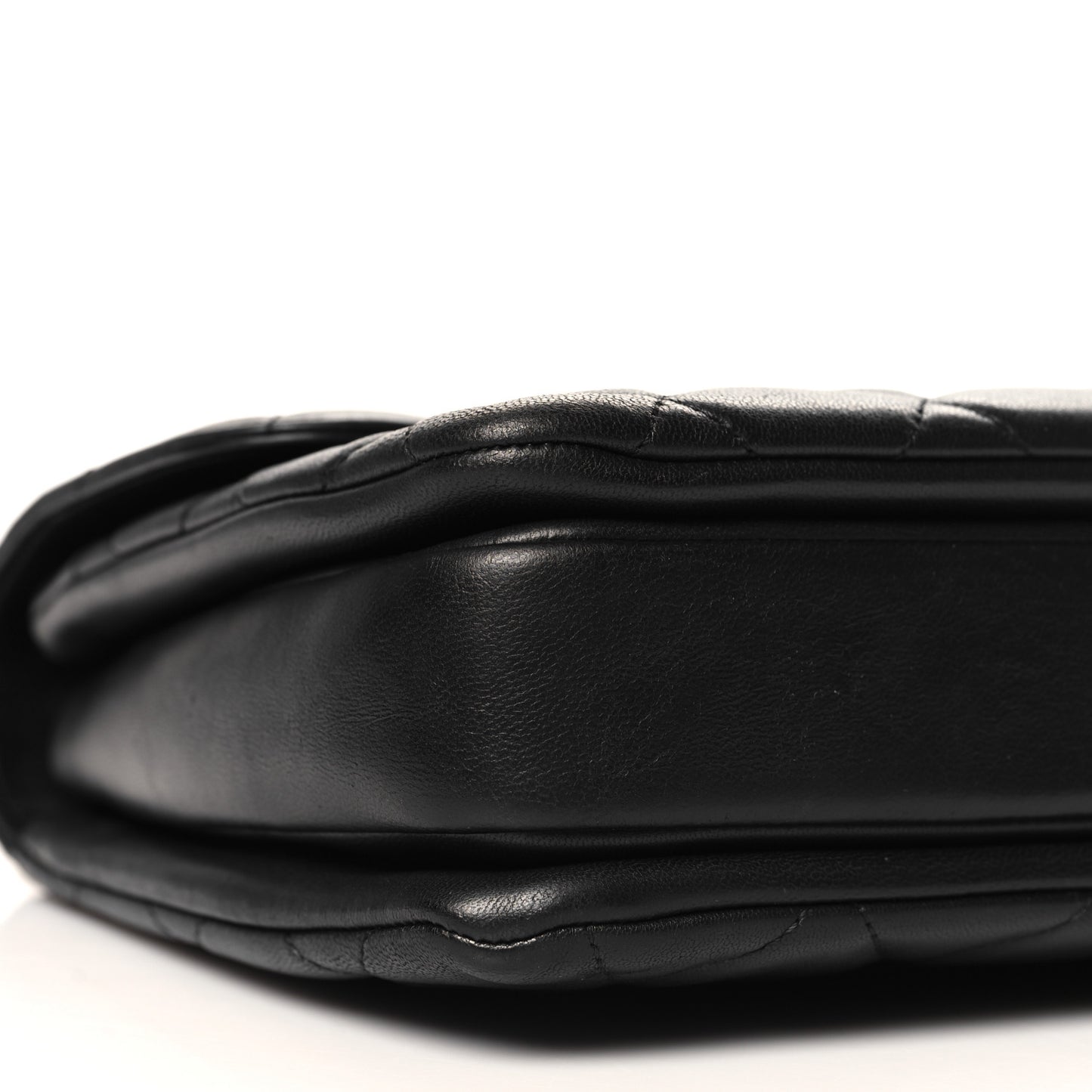 Lambskin Quilted Medium Trendy CC Flap Dual Handle Bag Black