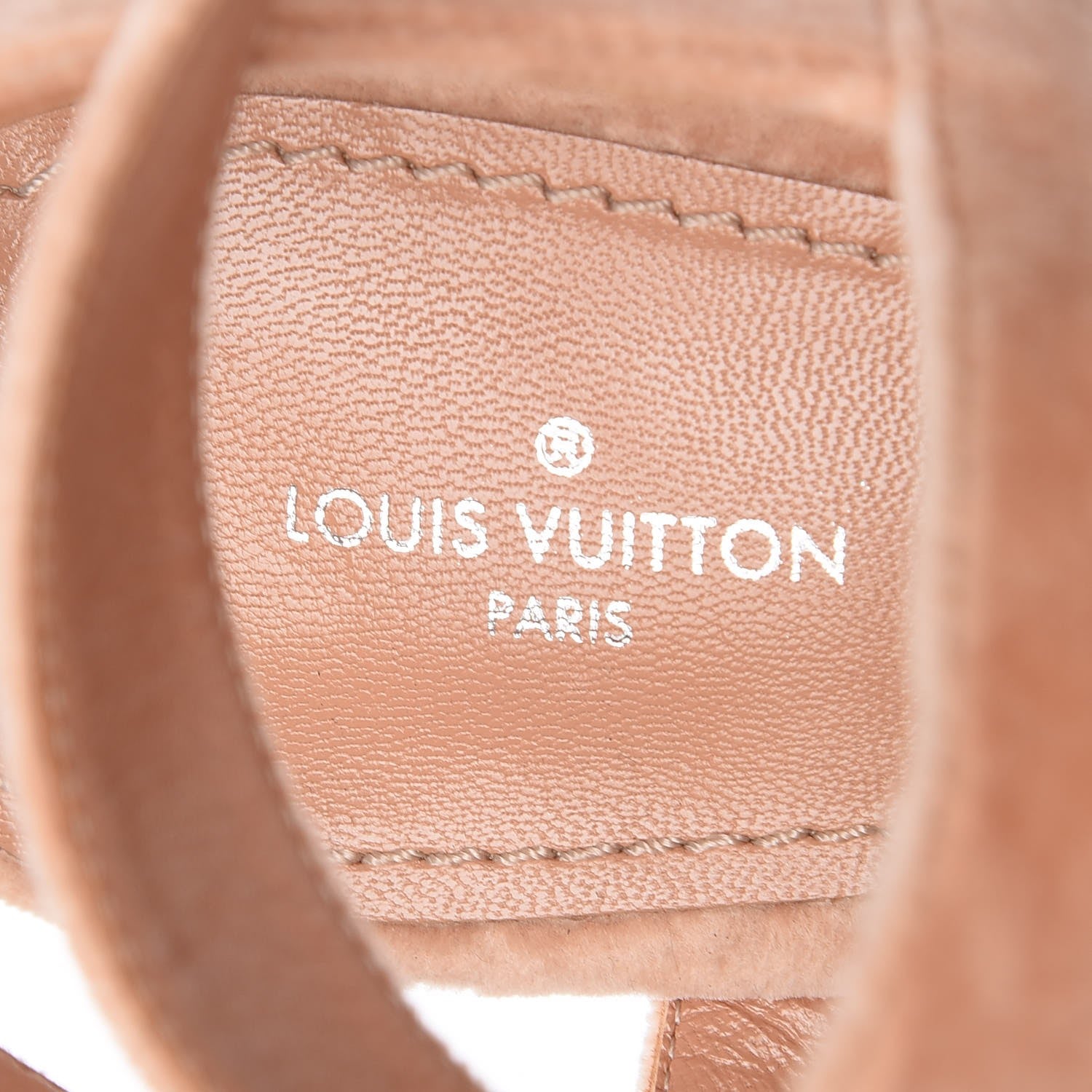 Louis Vuitton Velvet Monumenta Cross Sandals 39 Blush 9 of 13