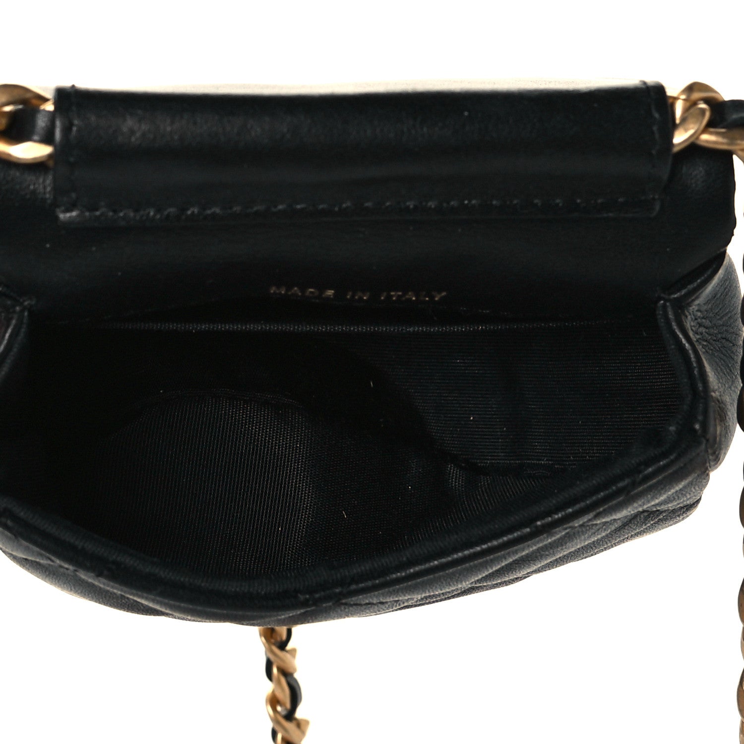 Chanel Calfskin Quilted Mini Coco Mail Clutch with Chain Black 5 of 10