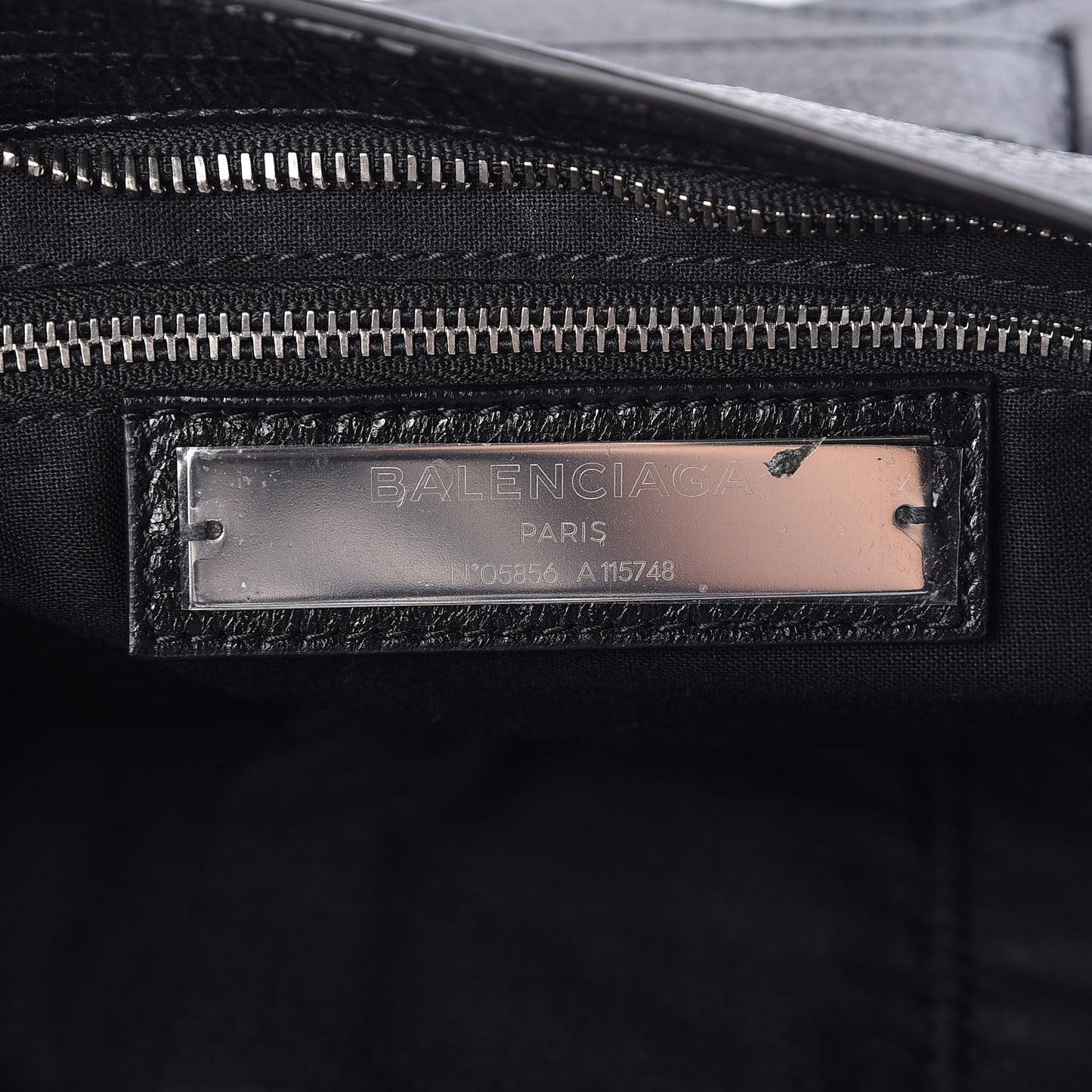 Agneau Classic Silver Hardware City Black