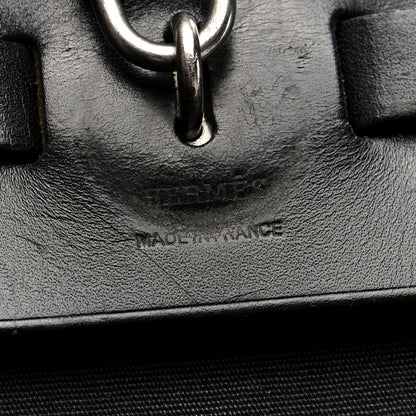 Hermes Toile Vache Calfskin Herbag 40 GM Black 6 of 10