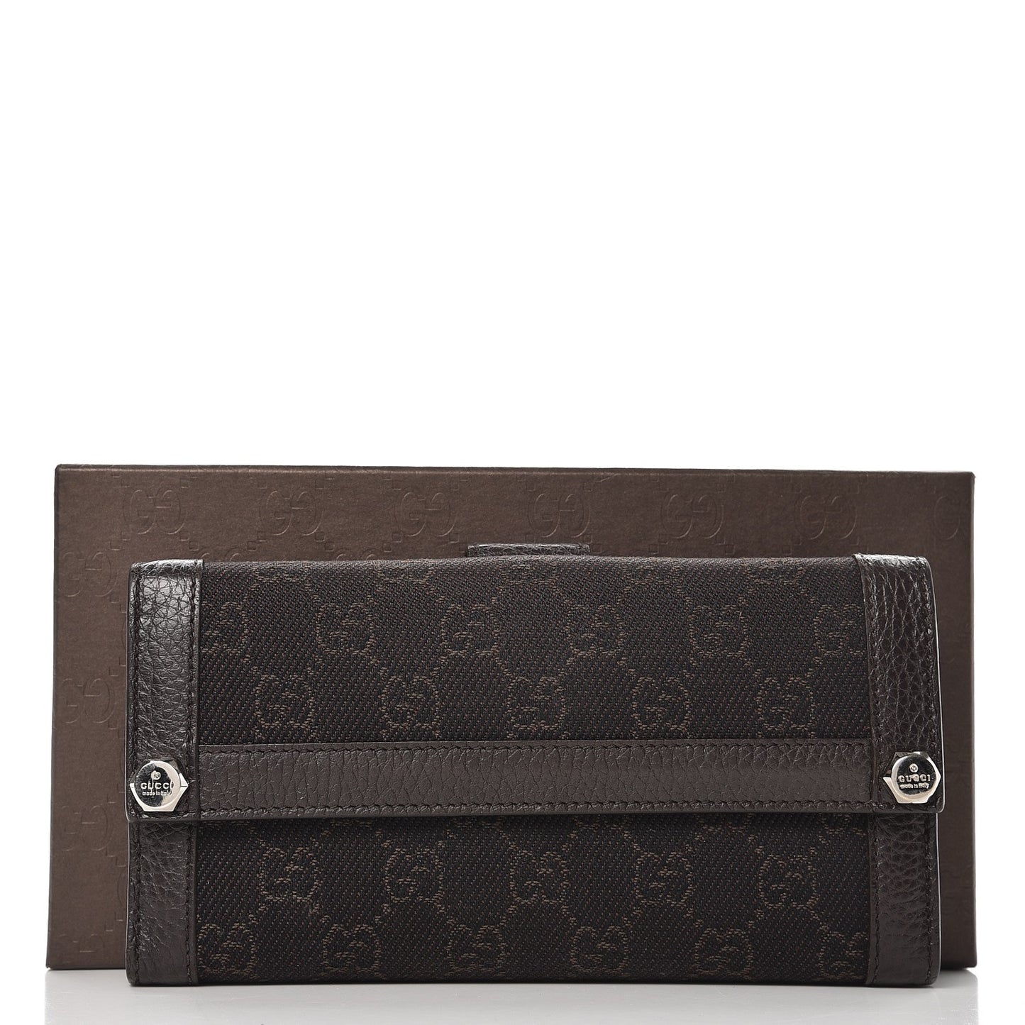 Monogram Continental Charmy Wallet Dark Brown