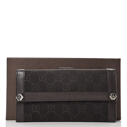 Gucci Monogram Continental Charmy Wallet Dark Brown 6 of 6