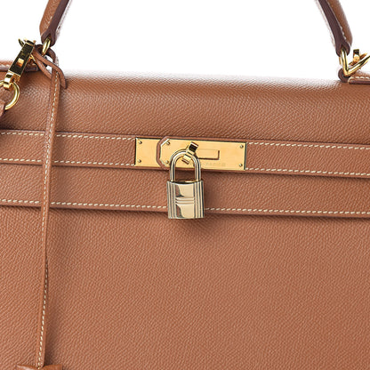 Hermes Courchevel Kelly Sellier 32 Gold 34 of 34