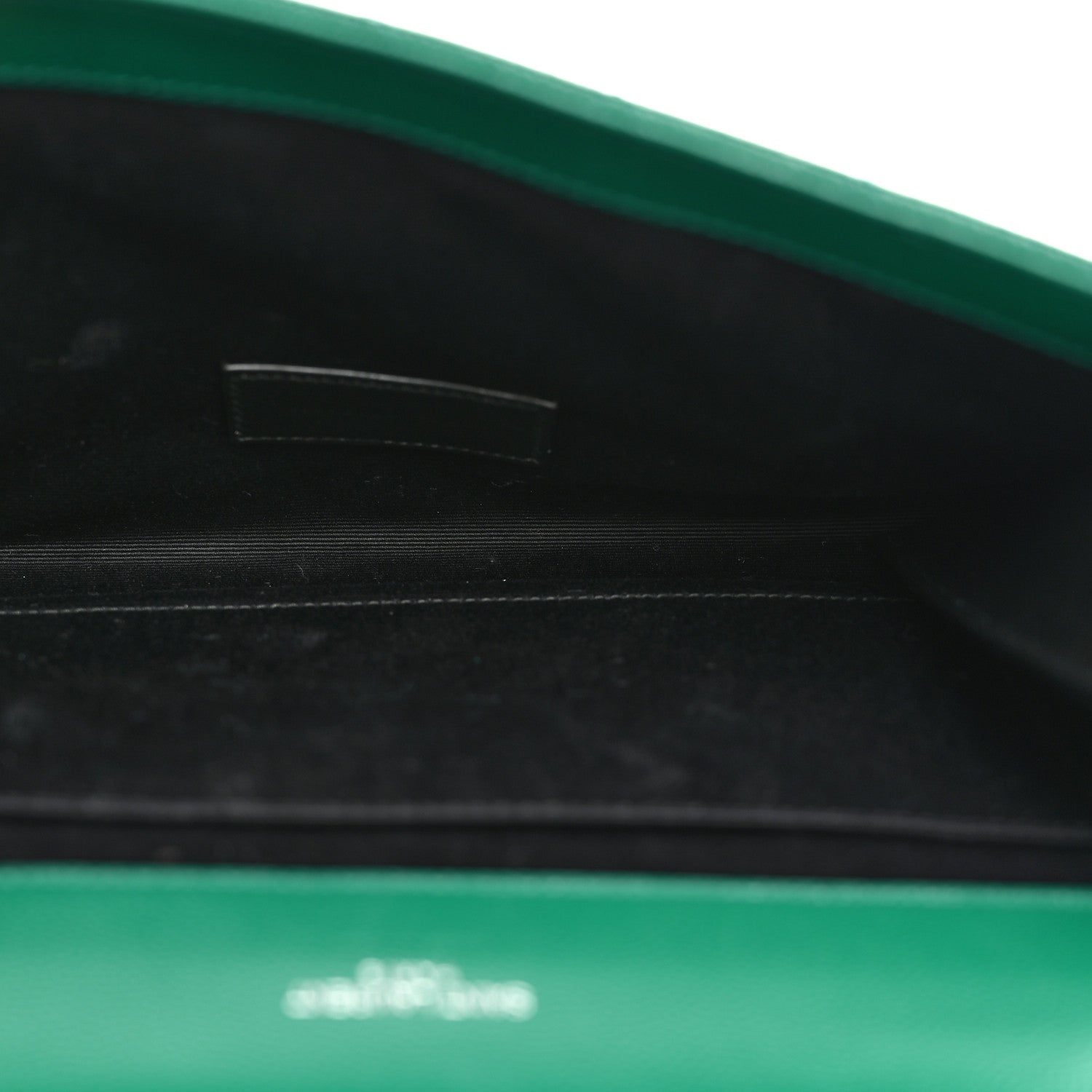 Saint Laurent Grain De Poudre Textured Mixed Matelasse Triquilt Monogram Clutch Green Field 5 of 8