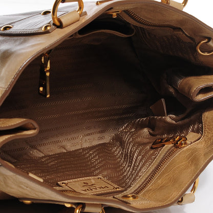 Prada Glace Calf Tote Quarzo 9 of 11