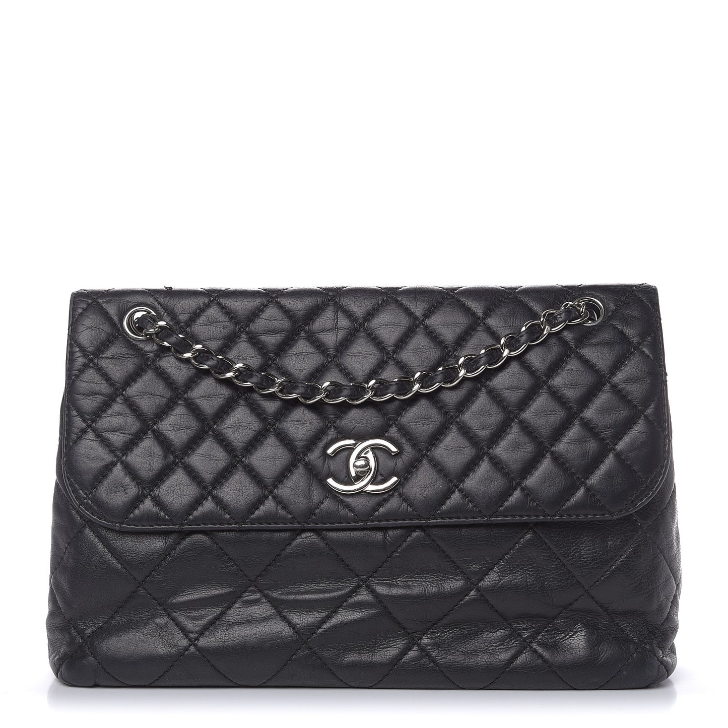 Calfskin Quilted In The Business Flap Bag Black