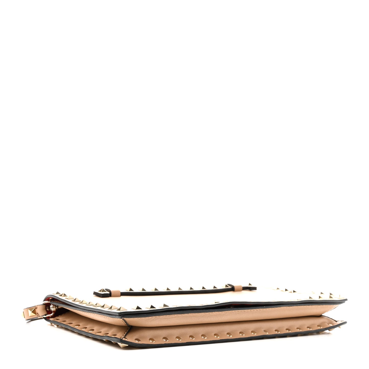 Nappa Rockstud Wristlet Clutch Alpaca