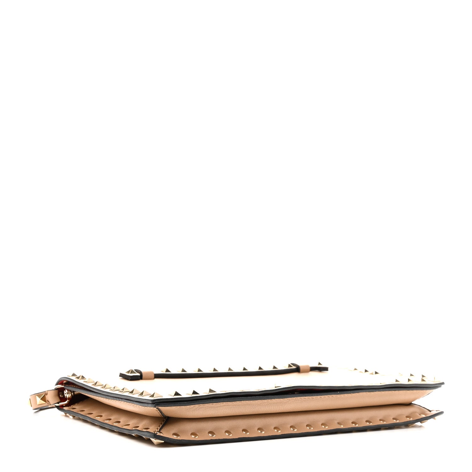 Valentino Garavani Nappa Rockstud Wristlet Clutch Alpaca 4 of 9