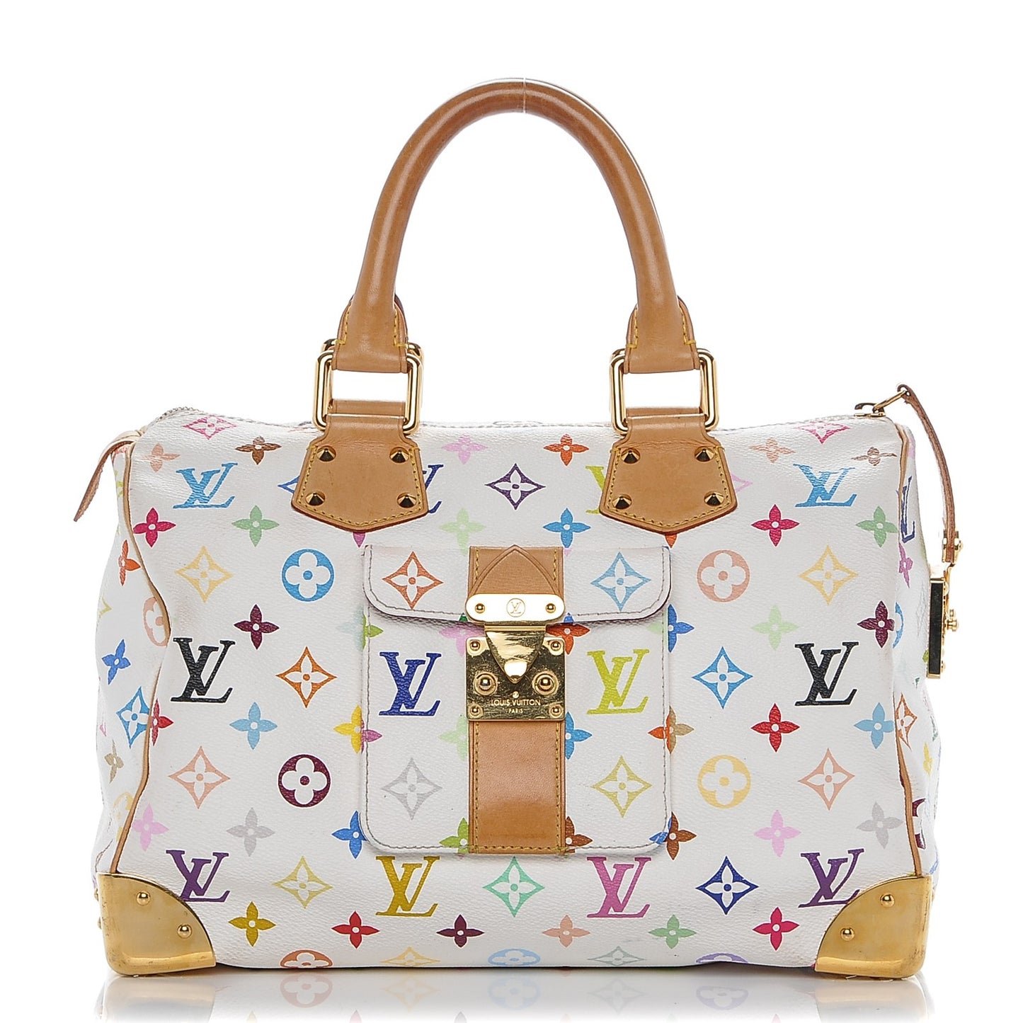Monogram Multicolor Speedy 30 White