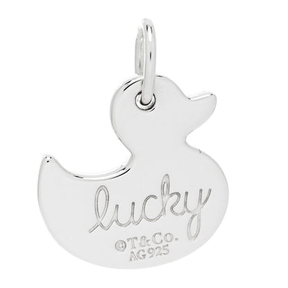 Tiffany Sterling Silver Lucky Duck Charm 3 of 5