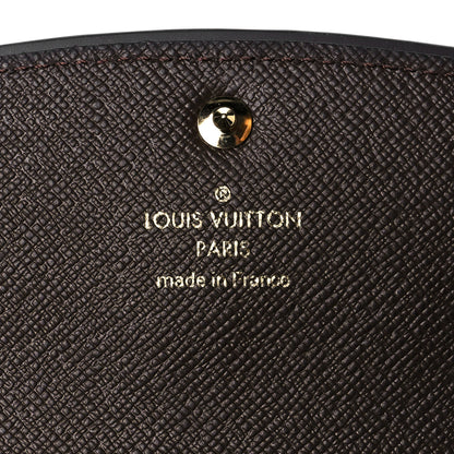 Louis Vuitton Damier Ebene Normandy Wallet Black 6 of 7
