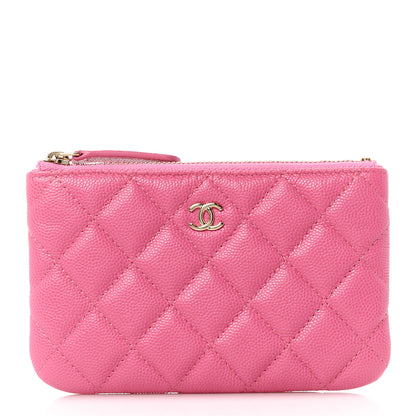 Chanel Caviar Quilted Small Cosmetic Case Pink 1 of 11