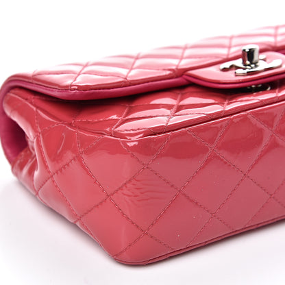 Chanel Patent Calfskin Quilted Mini Rectangular Flap Pink 7 of 14