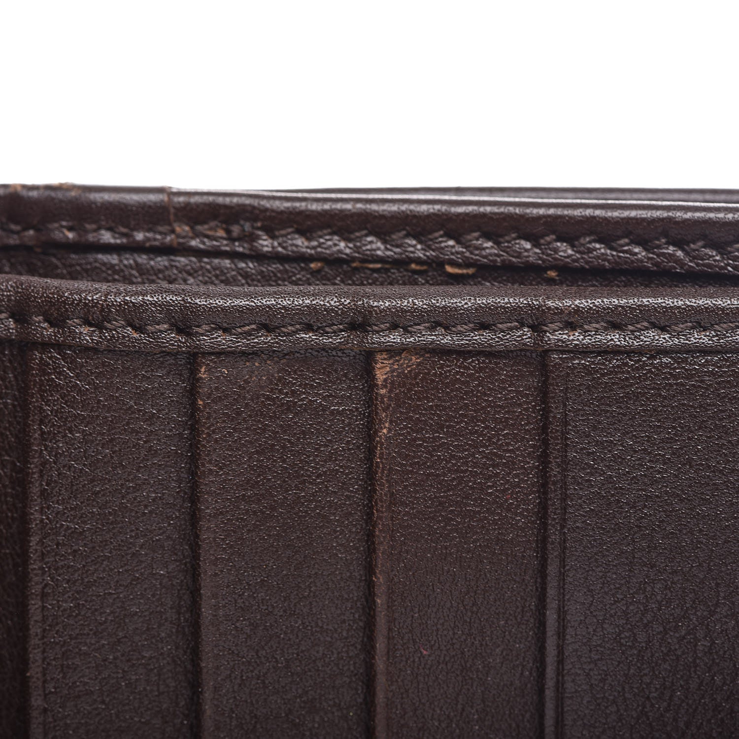 Christian Dior Calfskin Detective Compact Wallet Marron Fonce 16 of 17