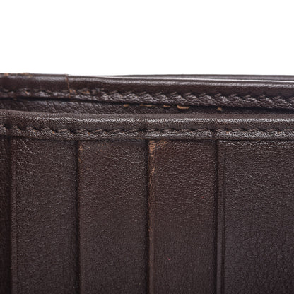 Christian Dior Calfskin Detective Compact Wallet Marron Fonce 16 of 17