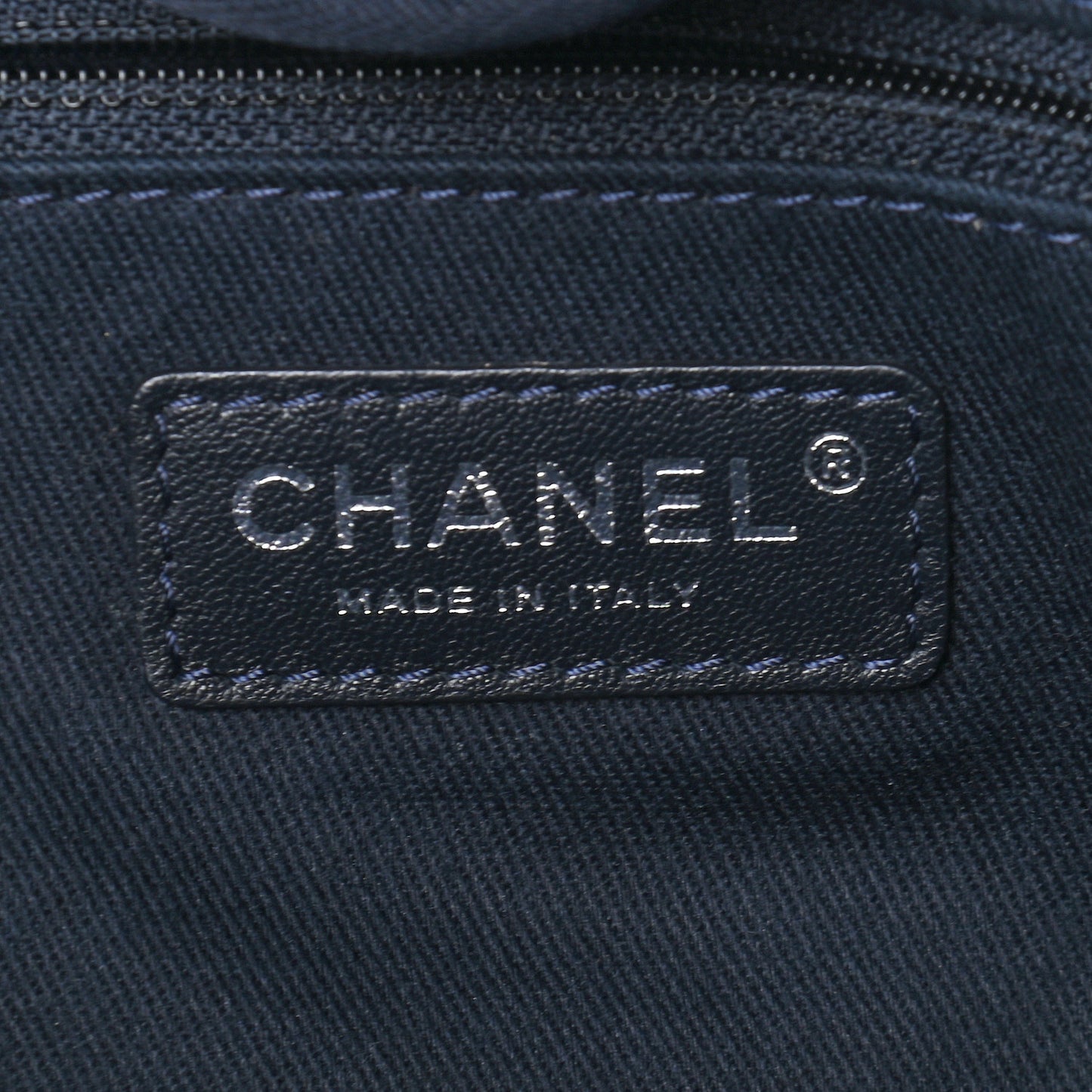 Denim Medium Deauville Tote Dark Blue
