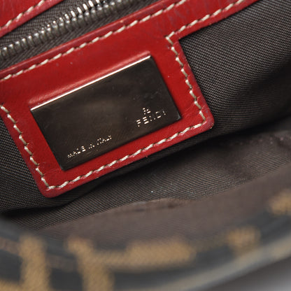 Fendi Zucca Baguette Tobacco Red 6 of 13