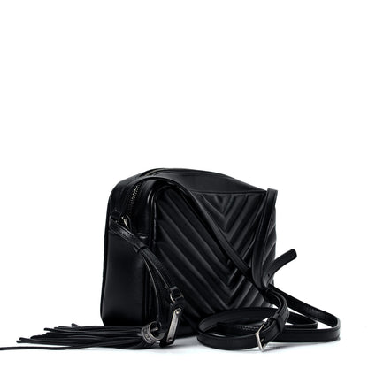 Saint Laurent Calfskin Matelasse Monogram Lou Camera Bag Black 2 of 4