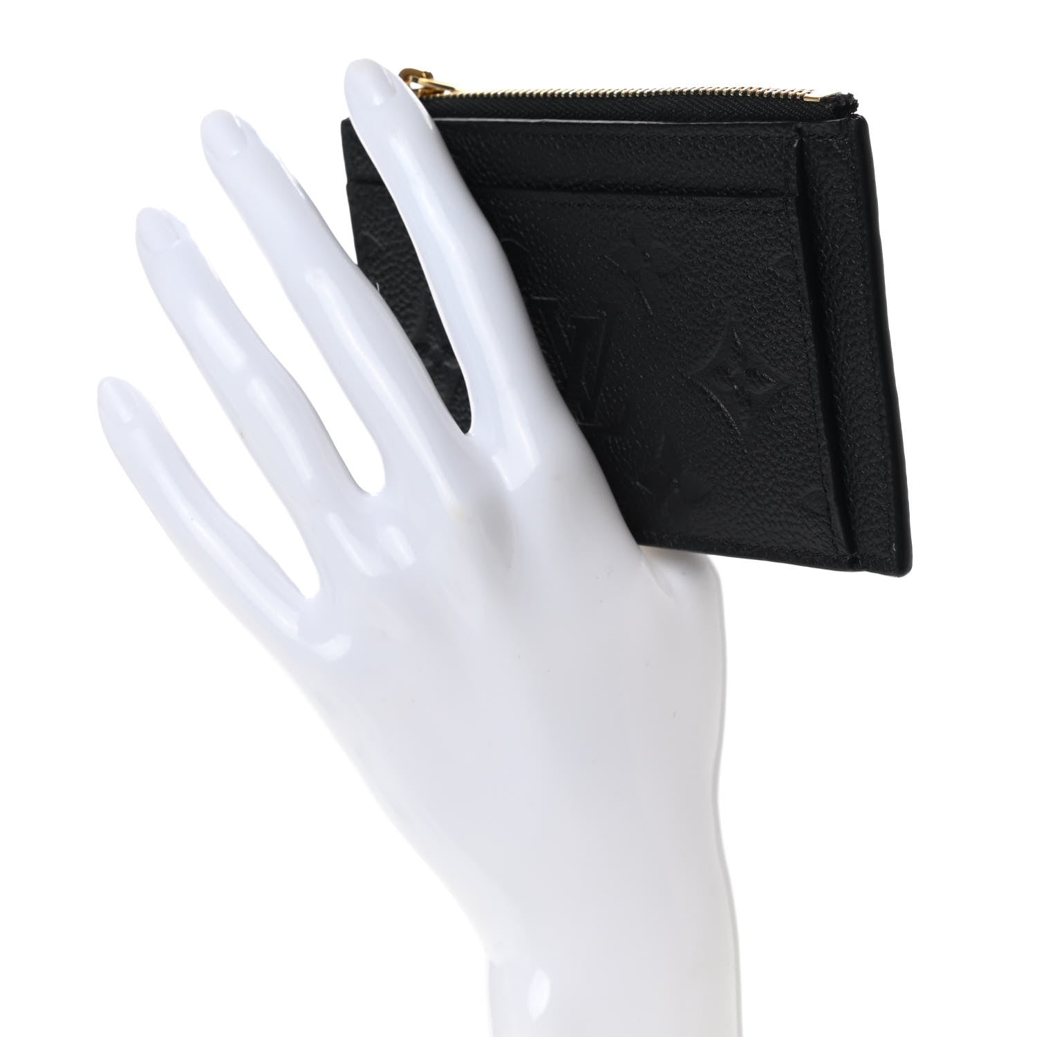 Louis Vuitton Empreinte Zipper Card Holder Black 2 of 6