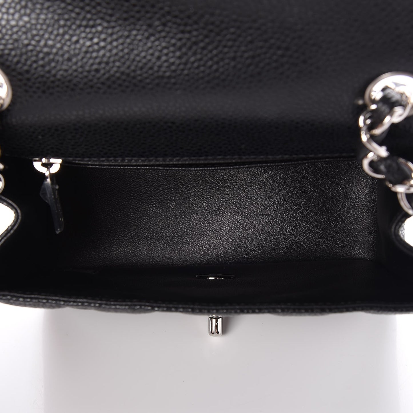 Caviar Quilted Mini Square Flap Black