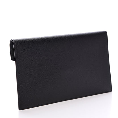 Saint Laurent Grain De Poudre Uptown Pouch Black 2 of 7