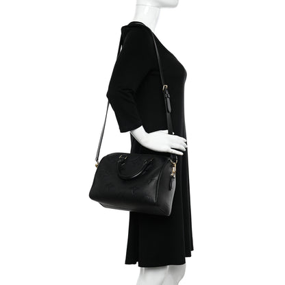 Louis Vuitton Empreinte Monogram Giant Speedy Bandouliere 25 Black 2 of 10