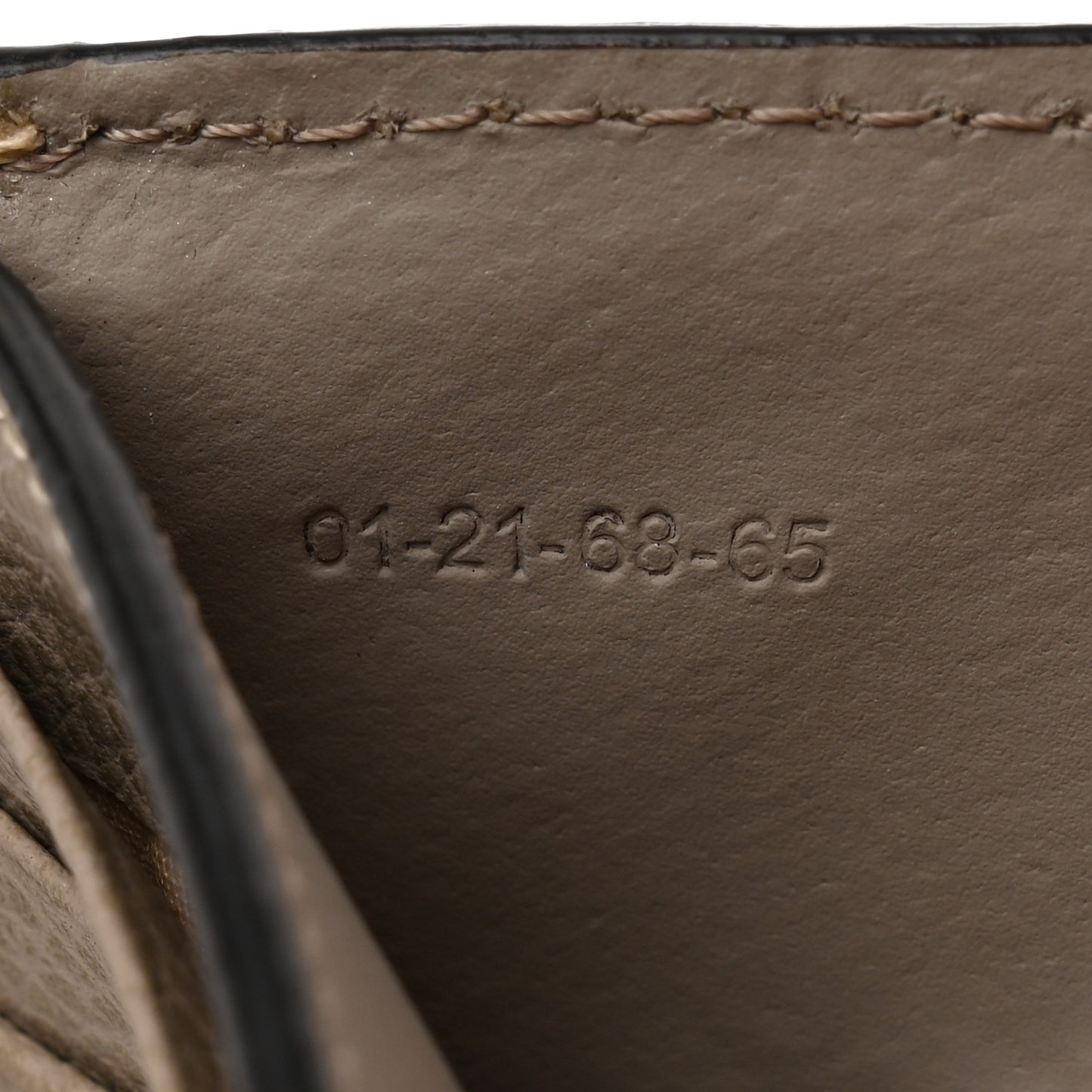Grained Calfskin Small Darryl Trifold Wallet Motty Grey