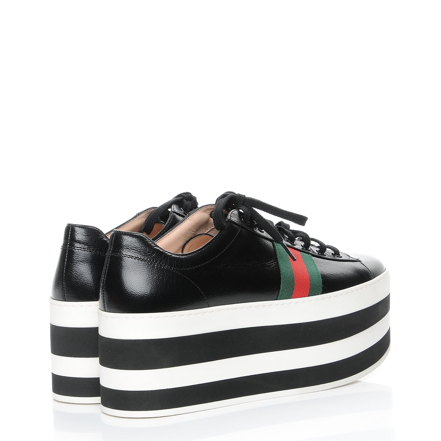 Malaga Kid Peggy Platform Sneakers 41 Black White
