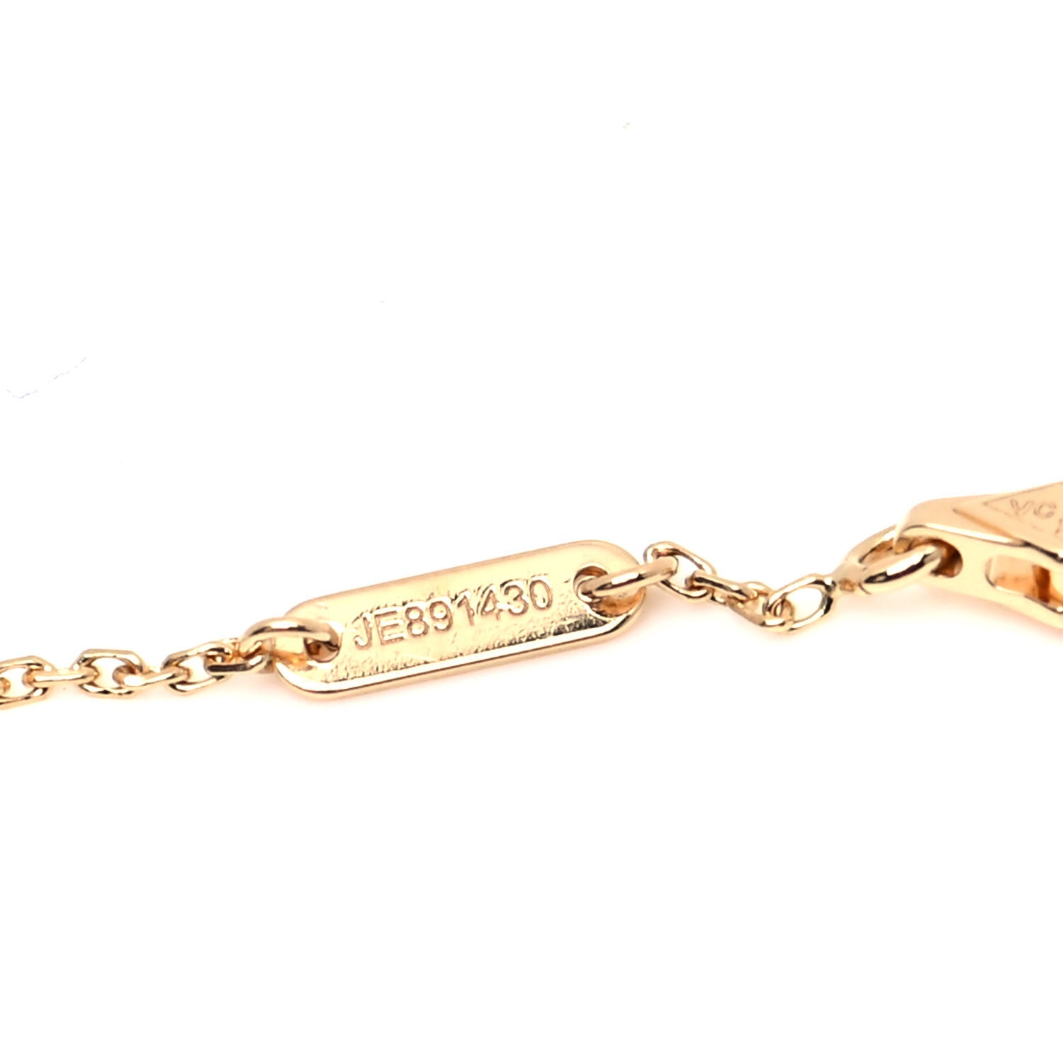Van Cleef & Arpels 18K Yellow Gold Mother of Pearl Sweet Alhambra Bracelet 4 of 5