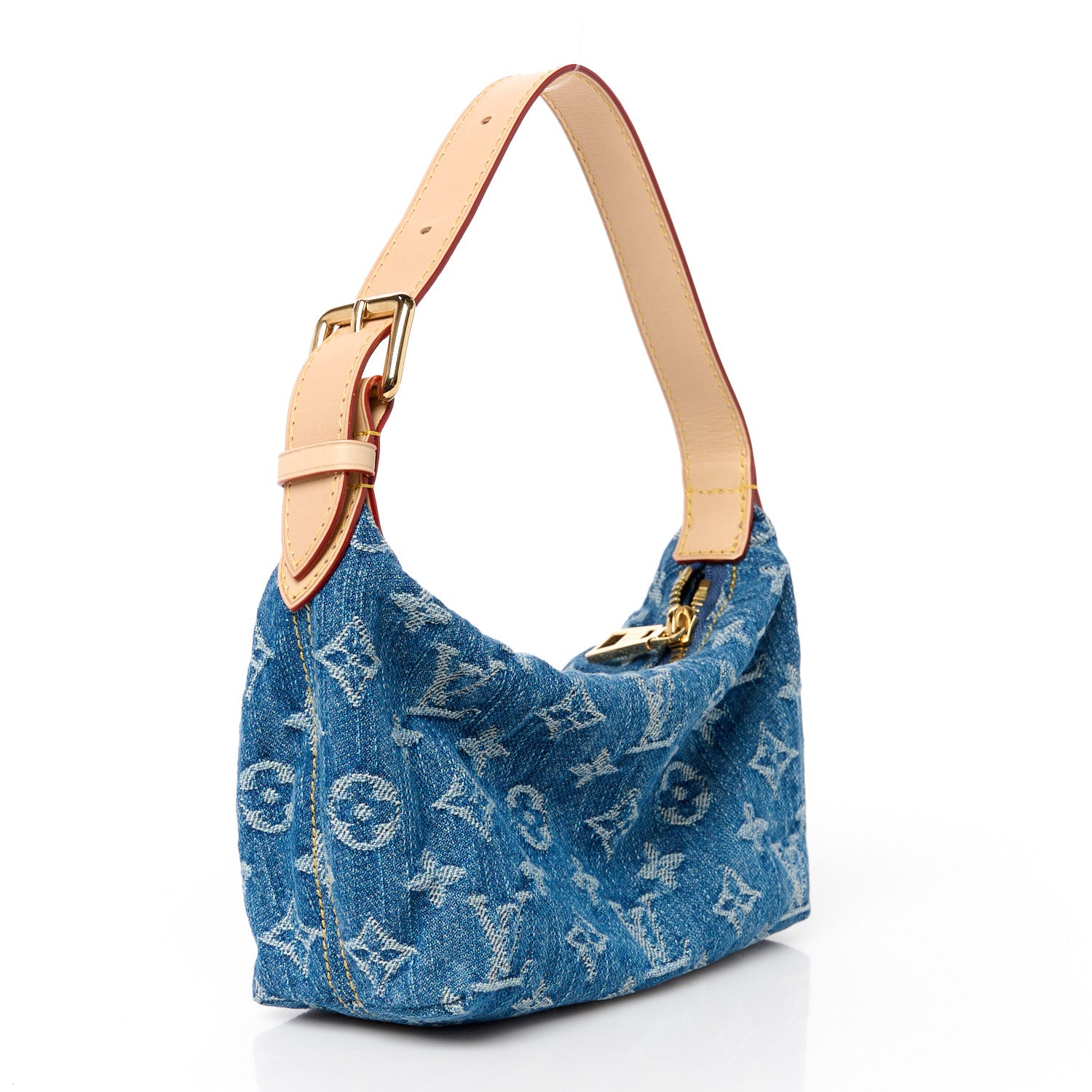 Louis Vuitton Monogram Denim Hills Pochette Blue 3 of 11