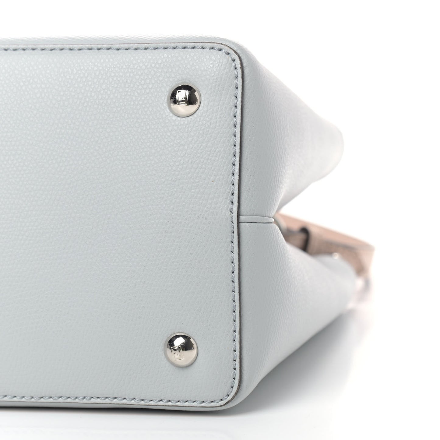 Vitello Cruise Monster Studded Petite 2Jours Tote Grigio Perla Amido Multicolor