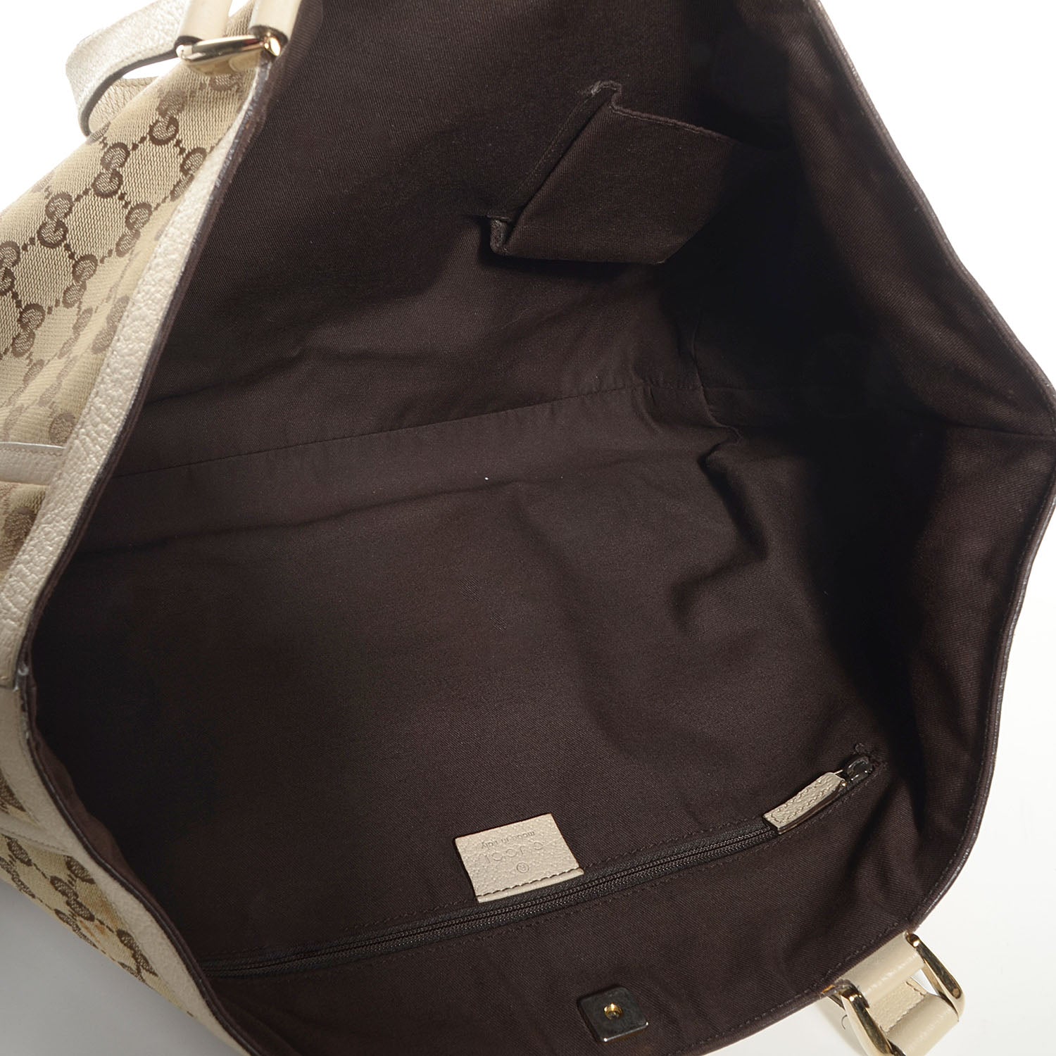 Gucci Monogram Large Abbey Tote Off White 7 of 16