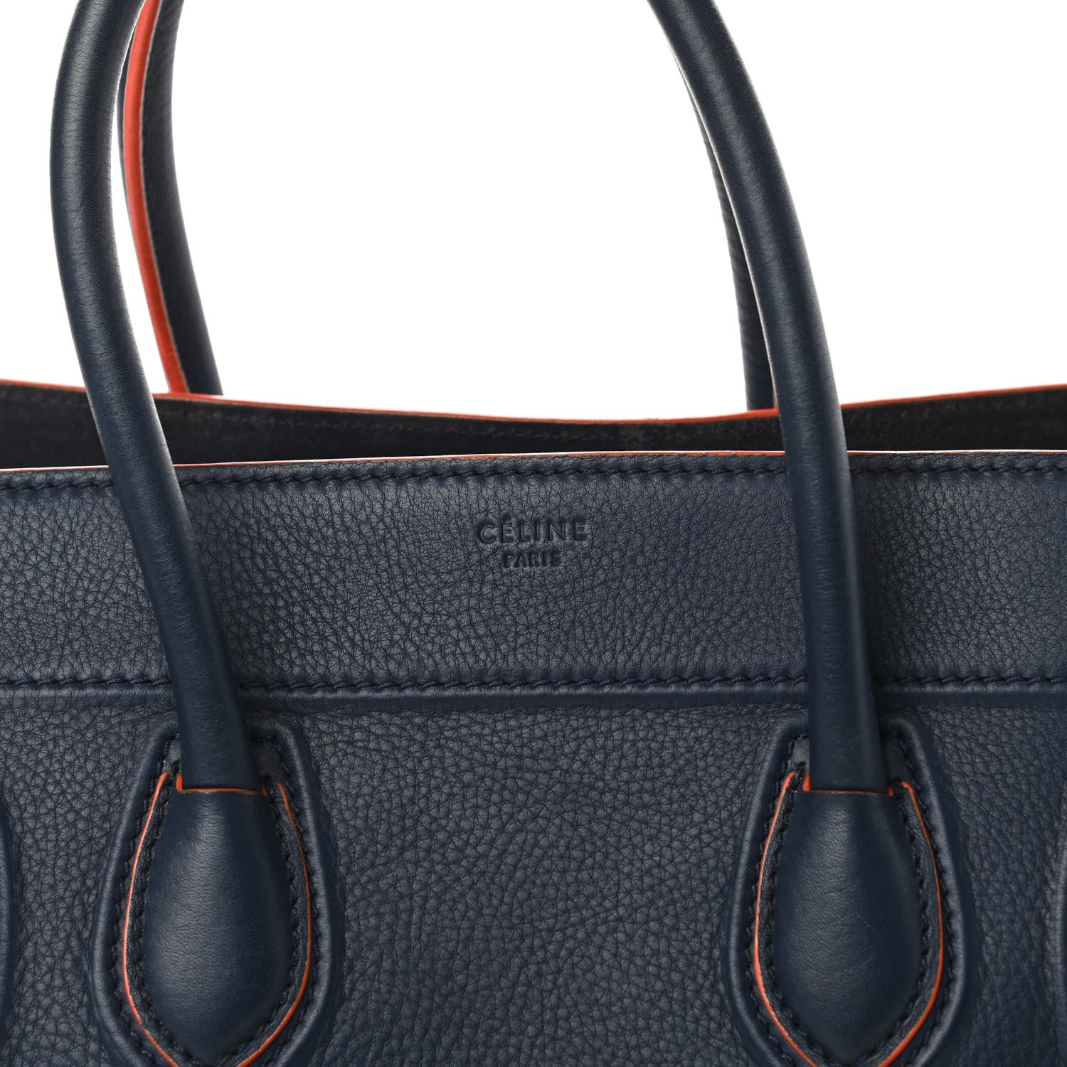 Celine Supple Calfskin Medium Phantom Luggage Midnight 9 of 9