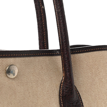 Hermes Toile Buffle Gala Garden Party Tote 36 MM Marron Fonce 9 of 12